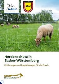 Titelblatt der Broschüre mit weidenden Schafen hinter einem Zaun.