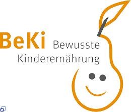 Logo BeKi, Grafik einer lachenenden Birne