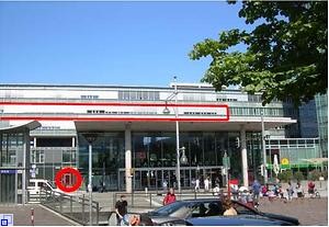 Lagebild ALB beim Hauptbahnhofgebäude