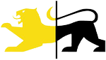 Wappenlöwe in gelb-schwarz