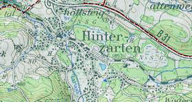 Landkarte von Hinterzarten