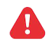 Warnschild mit Ausrufezeichen