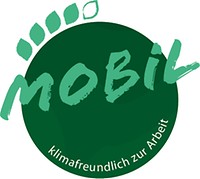 Logo Mobilsiegel, grüner Kreis mit Aufschrift mobil