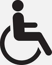 Bild: Clker-Free-Vector-Images / pixabay.com Piktogramm Rollstuhlfahrer