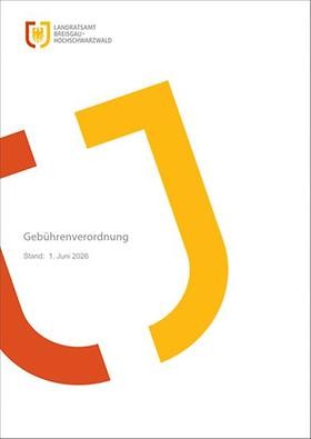 Deckblatt der Gebührenverordnung