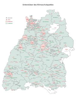 Karte von Baden-Württemberg